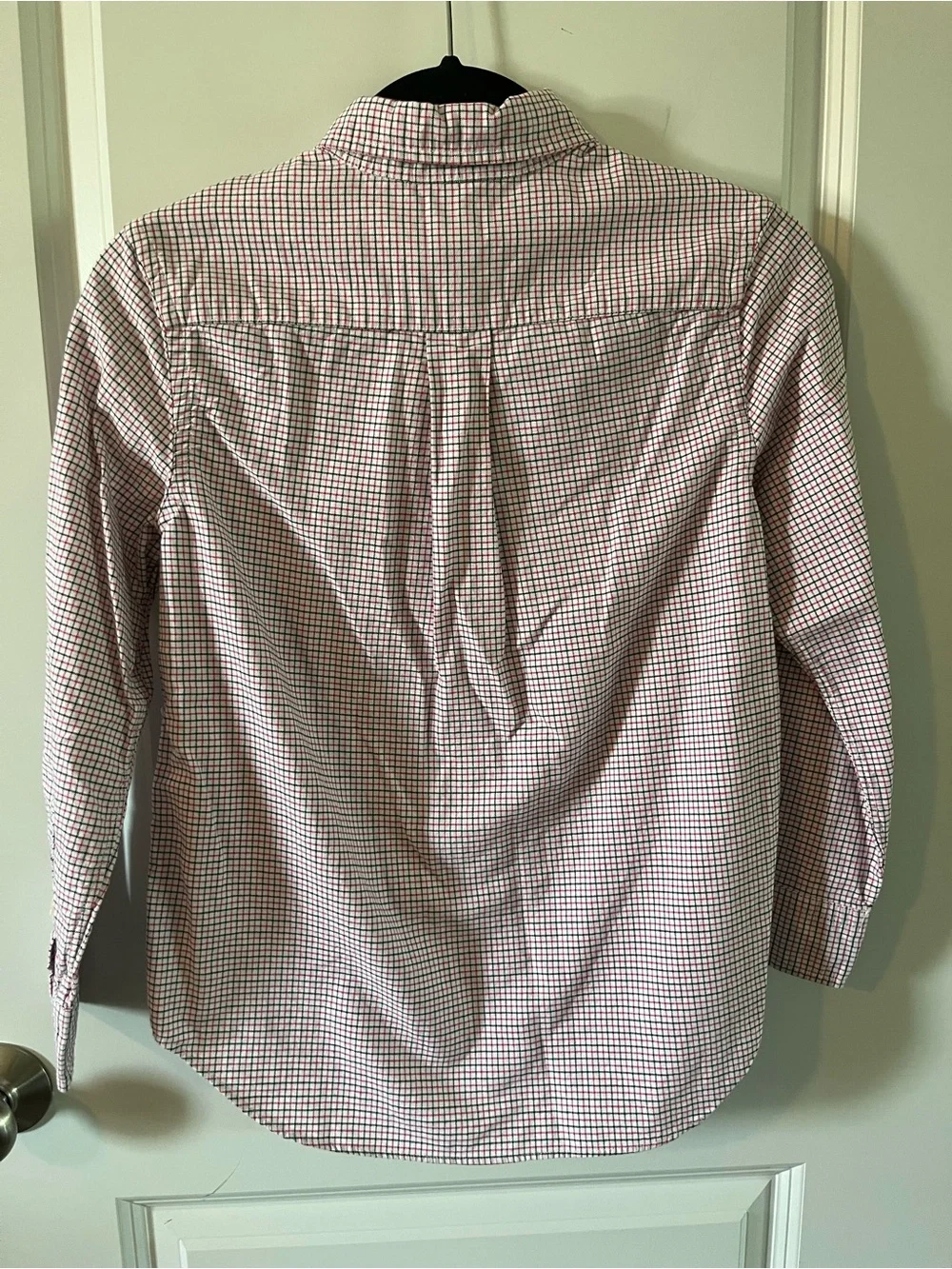 Ralph Lauren Youth Red/Black and White Plaid Button-Down Shirt size Med